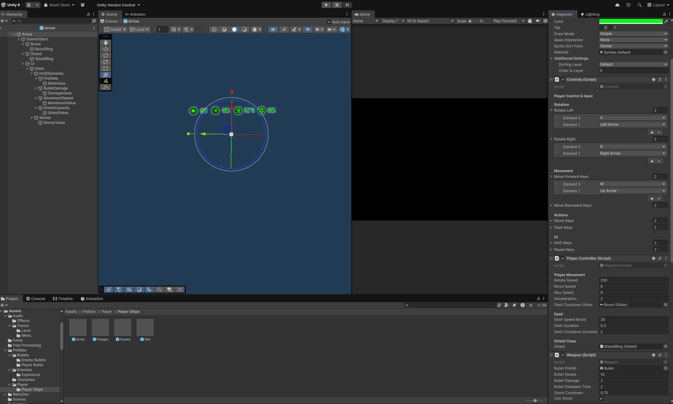 Player customization in Unity Inspector